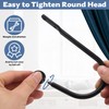 Pack of 2 Metal Curtain Tiebacks, U-Shape Curtain Holdbacks for