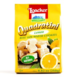 Loacker Quadratini Lemon Wafers 8.82 oz each (1 Item Per Order)