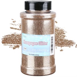 TORC Champagne Fine Glitter 1 Pound 16 OZ Glitter Powder for Tumblers Resin Crafts Slime Cosmetic Nail Painting Festival Decoration