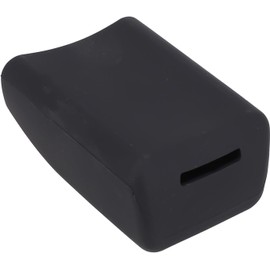 RichVibe - Funda protectora de silicona para cinturón de seguridad, hebilla de seguridad para coche, accesorio interior antiarañazos, todos los modelos de coche, color negro