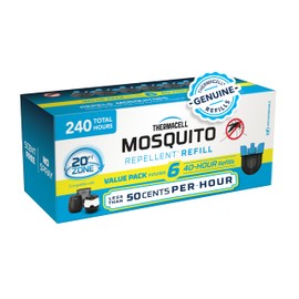 Thermacell Patio Shield Mosquito Repellent E-Series Rechargeable Repeller Bundle; 20’ Mosquito Protection Zone; Includes 240-Hour Repellent Refill; No Spray, Flame or Scent; Bug Spray Alternative