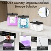 COAZEX 3 Pack Plastic Laundry Pods Container & Dryer Sheet