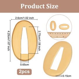 OLYCRAFT 2Pcs Brass Sword Seppa Spacer for Japanese Samurai Swords Gold Samurai Sword Accessories Samurai Sword Brass Spacers Samurai Sword Washers for Japanese Katana Maintenance DIY Accessories