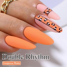 Double Rhythm- Esmalte de uñas en gel de 15 ml, puro y transparente, mismo color, mismo frasco, esmalte en gel para manicura artística, salón de