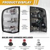 CLERYYE Tail Light Assembly Pair Compatible with Silverado 07-13 1500