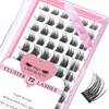 Cluster Eyelashes, Pack of 72 Individual Eyelashes, Eyelash Clusters, DIY