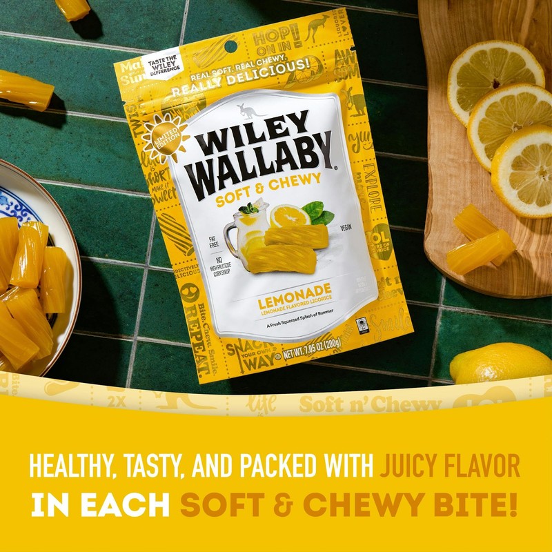 Wiley Wallaby Licorice 7.05 Ounce Classic Gourmet Soft & Chewy