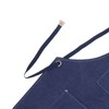 Cotton Canvas Apron Adjustable Cross Back Apron Kitchen Cooking Apron
