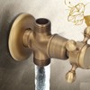 Angle Valve Vintage Style Brass High Hardness Good Sealing Cold