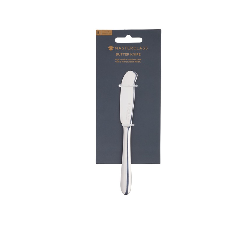 MasterClass Coltello da Burro in Acciaio Inox, Argentato, 16 x
