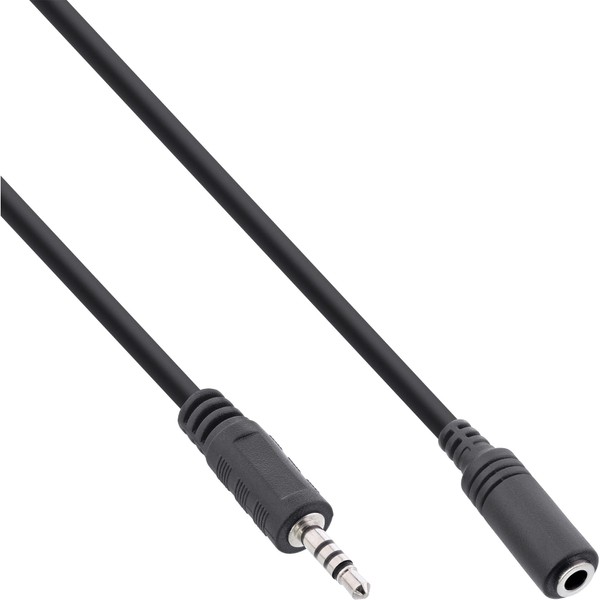Inline 99308D Jack Adaptor Cable 4-Pin 2.5 mm Male / 4-Pin 3.5 mm Female 1 m