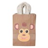 25Pcs Kraft Paper Gift Bag Animal Pattern Multipurpose Kraft Bag