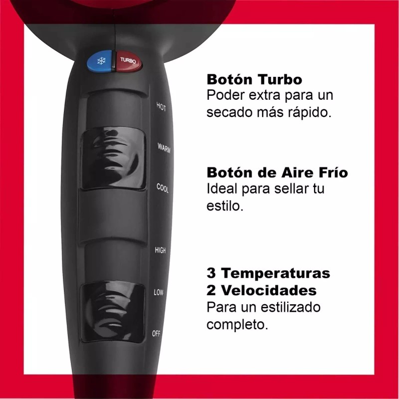 Revlon Secadora Cabello Revlon Profesional Iones Cerámica Turmalina