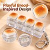 Bread Fidget Keychain for Everyday Use – Clickable Keyboard Keycaps