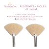 Brochas Faciales Abanico 4 Pzas Cerdas Naturales