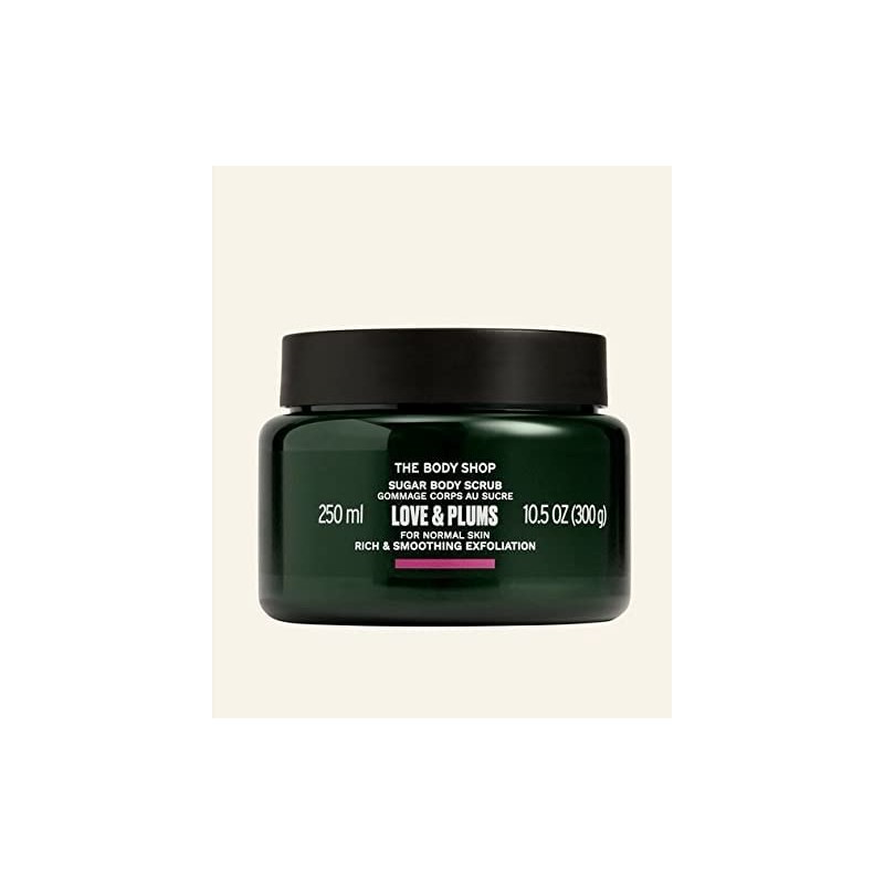 Love & Plums Sugar Body Scrub Smoothing Exfoliation 250ml
