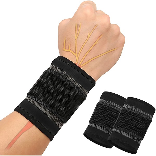 SUPRBIRD Handgelenkstütze, Handgelenk Bandagen, Handgelenkband, Handbandage Rechts und Links für Verstauchungen, RSI, Sehnenscheidenentzündungen und beim Sport
