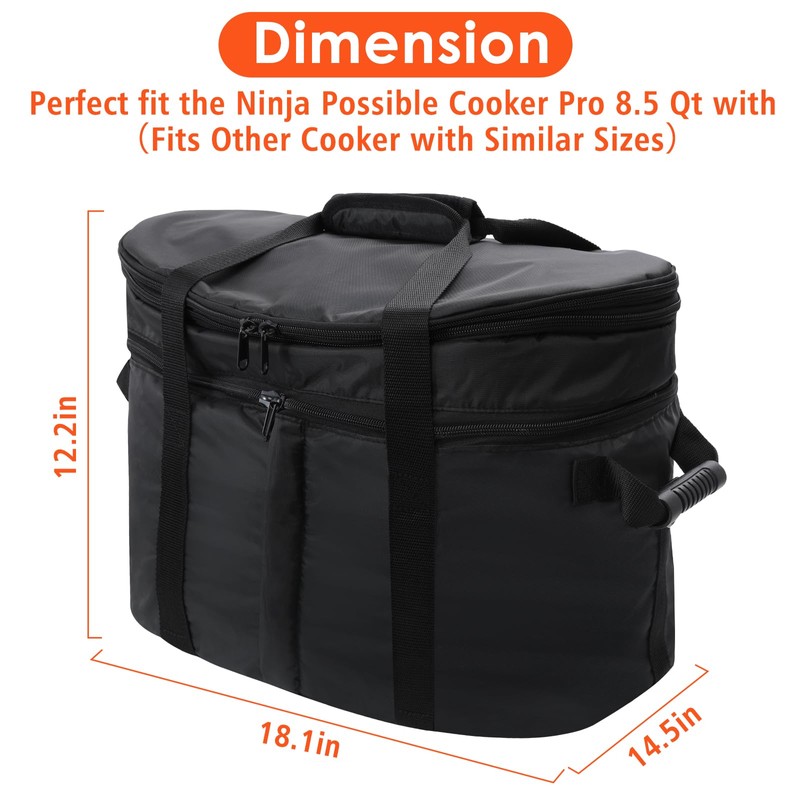 Carry Bag for Ninja Crock Pot Slow Cooker, Portable Travel