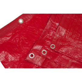 16 Ft. X 20 Ft. High Visibility RED Tarp - 3.3 Oz.