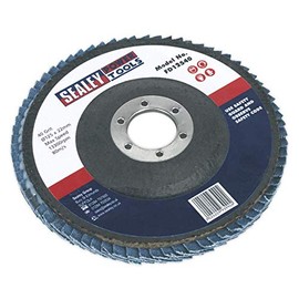 Sealey FD12540 Flap Disc Zirconium Ø125mm 22mm Bore 40Grit