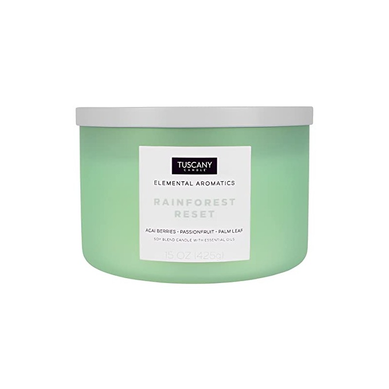 Tuscany 15 oz. Rainforest Reset Soy Blend Jar Candle One