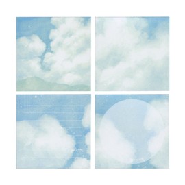Empty Time Memo Pad [Midday Journey] Block Memo Clean Sky Pattern SOM03