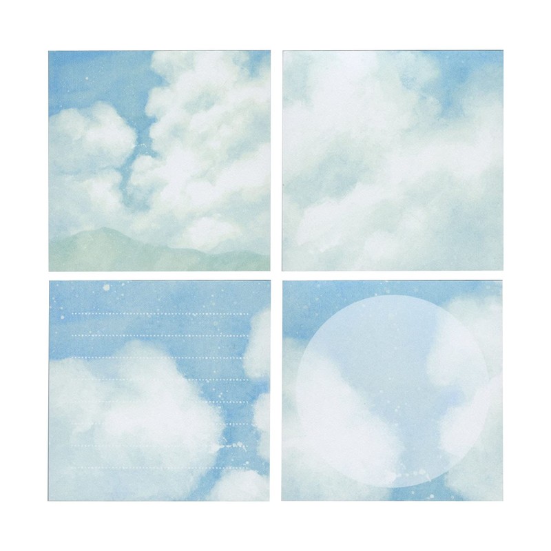 Empty Time Memo Pad [Midday Journey] Block Memo Clean Sky