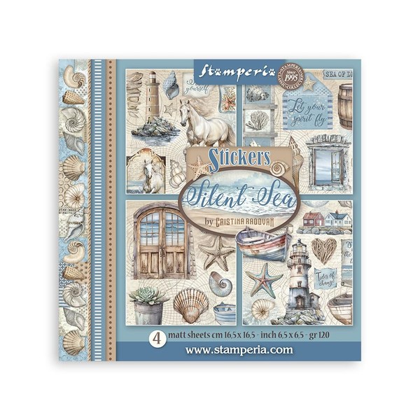 Stamperia SBSTK01 Stickers, Multi-Colour, 17 x 17 x 0.3 cm