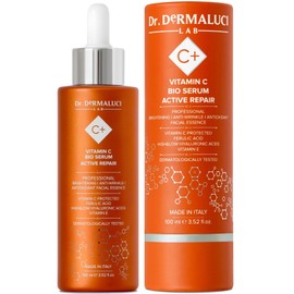 Vitamin C Serum Face 100 ml Organic Hyaluron/Ferulic Acid Brightening Turmeric Centella Asiatica Brightening Moisturising Smoothing Anti-Ageing Natural Men / Women All Skin Types