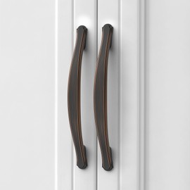 Asidrama 10 Pack 5 Inch(128mm) Oil Rubbed Bronze Kitchen Cabinet Handles Cabinet Pulls Kitchen Cabinet Hardware for Cupboard Drawer Pulls