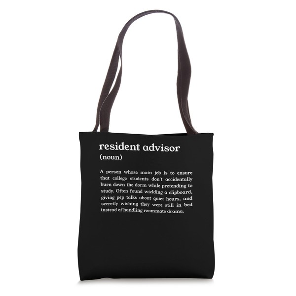 Funny College Dorm RA Definition Tote Bag