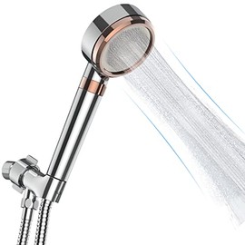 High Pressure Handheld Shower Head, Anti-clog Nozzles with Stainless Hose and Adjustable Mount, Full Body Coverage Powerful Rain Showerhead, Reduces Dry Itchy Skin