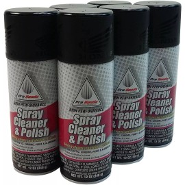 Honda PRO HONDA MOTORCYCLE HIGH PERFORMANCE SPRAY CLEANER & POLISH 6 CANS 12 OZ 6 pack