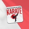 Square Single Coaster - Rather Be Doing Karate Boys Men