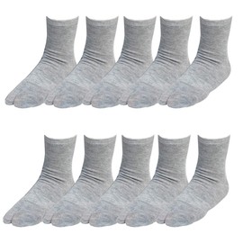 Kyoetsu Men's Tabi Socks, Hot Water Play, Set of 10 Pairs, gray