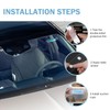 Opuweiy EZ Pass Holder, Easy-to-pass Transparent Bracket, Car Windshield EZ