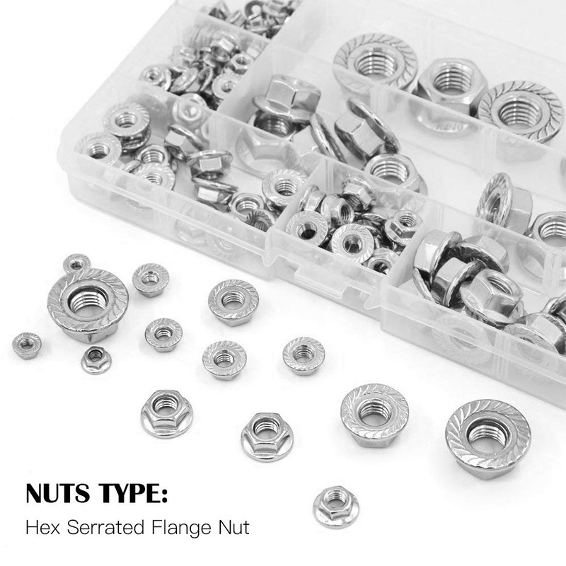 Hilitchi 140-Pcs M3 M4 M5 M6 M8 M10 M12 Hex