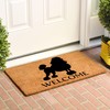 Calloway Mills AZ105551729 Poodle Doormat, 17" x 29", Natural/Black