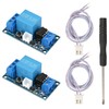 MTDELE 2Pcs 12V Latching Relay Module Single Bistable Push to