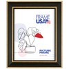 Frame USA 16x20 Picture Frame, Black and Gold, Olympic Series,