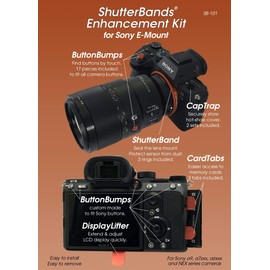 ShutterBands Enhancement Kit - 5 Accessories Compatible with Sony E-Mount Cameras