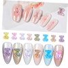 BIUDECO Nail Art Gems Diy Nail Diamonds Bear Charms Flatback