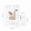 Foldable Baby Travel Changing Mat Soft Waterproof Portable Giraffe Pattern