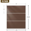 YIKIADA Brown Rectangular Sticky Sticker 4 x 2 Inch Colour