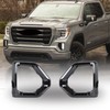 WFLNHB 2Pcs Front Bumper Fog Light Outer Bezel Replacement for