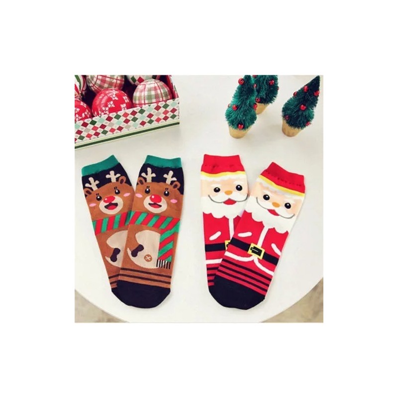 Patry Deluxe Regalo Navidad Calcetines Cálido Invierno Santa Reno Bonito