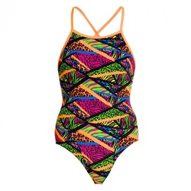 Funkita Jungle Jagger Girls' Swimming Costume Size 140, multicoloured