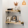 SKYSEN Floating Shelves for Wall Set of 6, 15.7in Wood