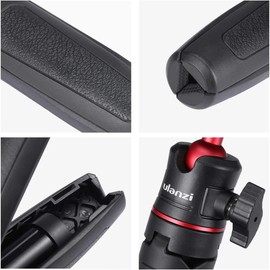 Ulanzi 1601 MT-08 Ball Head 3-Level Adjustable Tripod with 1/4 Thread, Black