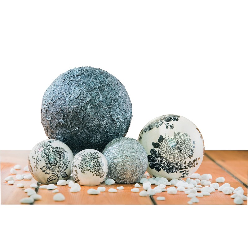 Polystyrene Ball Diameter 20 cm Set of 2